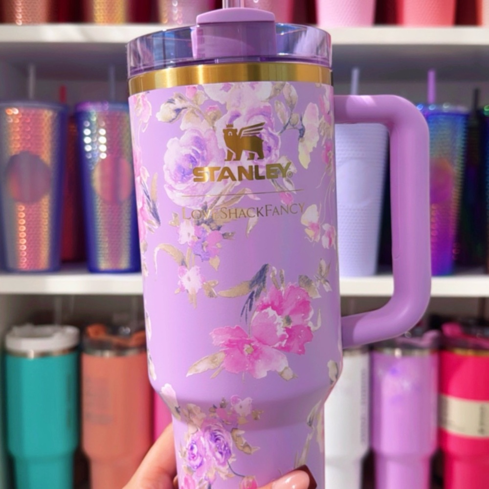 Stanley x LoveShackFancy Purple Floral Tumbler